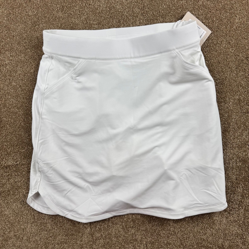 Peter Millar Womens White Performance Golf Skort UPF 50+ LE0EB15HS Size M 18in